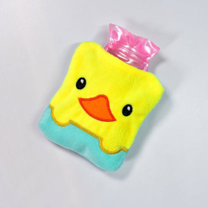 Yellow Duck design small Hot Water Bag with Cover for Pain Relief - Discount Karo