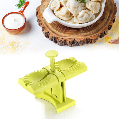 Dumpling Maker Mold,Double Head Dumpling Mold Wrap Two At A One Time,Household Dumpling Maker Mould, Easy-Tool for Making Dumplings ,Dumpling Press Mold Kitchen Accessories - Discount Karo