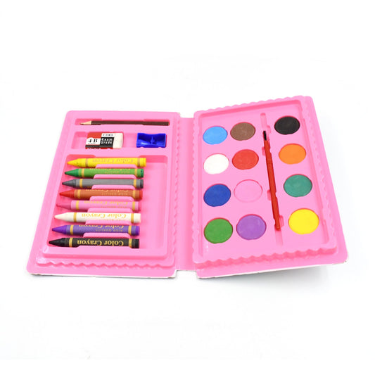 Art and Craft Color Kit, Crayons, Water Color Set of 24 PCS For Kids Children Best For Return Gifts, Stationary Art Supplies for Artist - Discount Karo