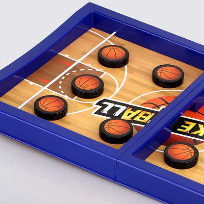 Fast Sling Basketball Puck Game Paced Table Desktop Battle Ice Hockey Game for Adults and Kids Parent-Child Winner Board Games InterDraftToy, Desktop Table Game - Discount Karo