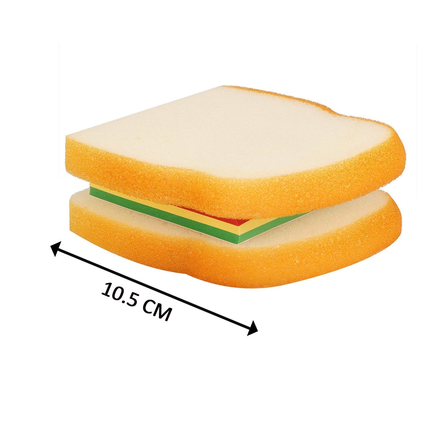 8072 Sandwich Shaped Notepad / Sticky Notes / Memo Pads, Unique Mini Notes (Multicolor) 