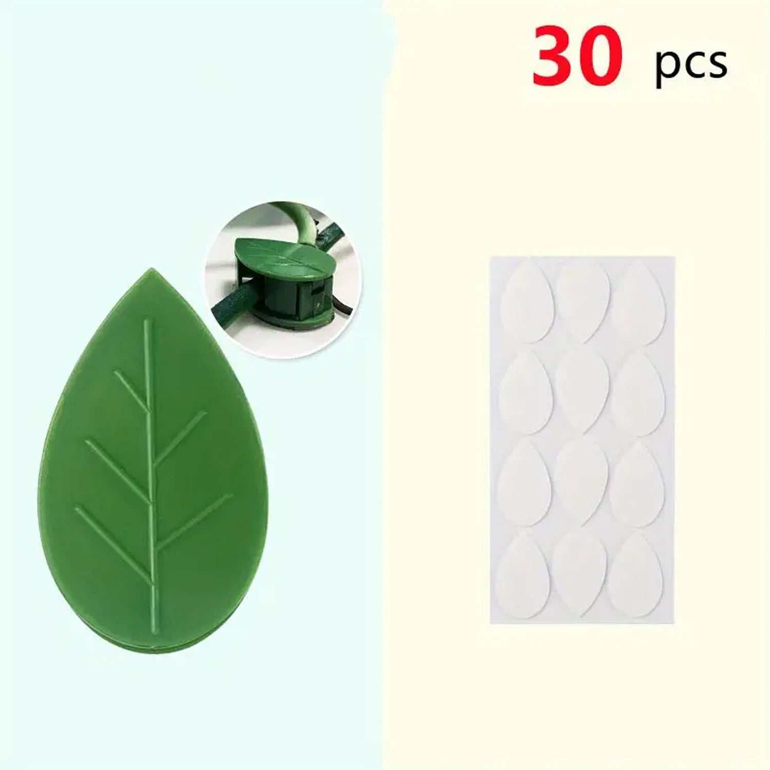 Plant Climbing Wall Fixture Clip Self-Adhesive Hook Vines Traction Invisible Stand Green Plant Clip Garden Wall Clip Plant Support Binding Clip Plants for Indoor Outdoor Decoration (30 Pcs Set) - Discount Karo