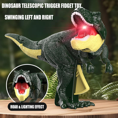 Dinosaur Roaring Toys Trigger, Dinosaurs Toys with Dinosaur Sound Lighting Model Vibrating Head Moving (3 + Years / 1 Pc) - Discount Karo