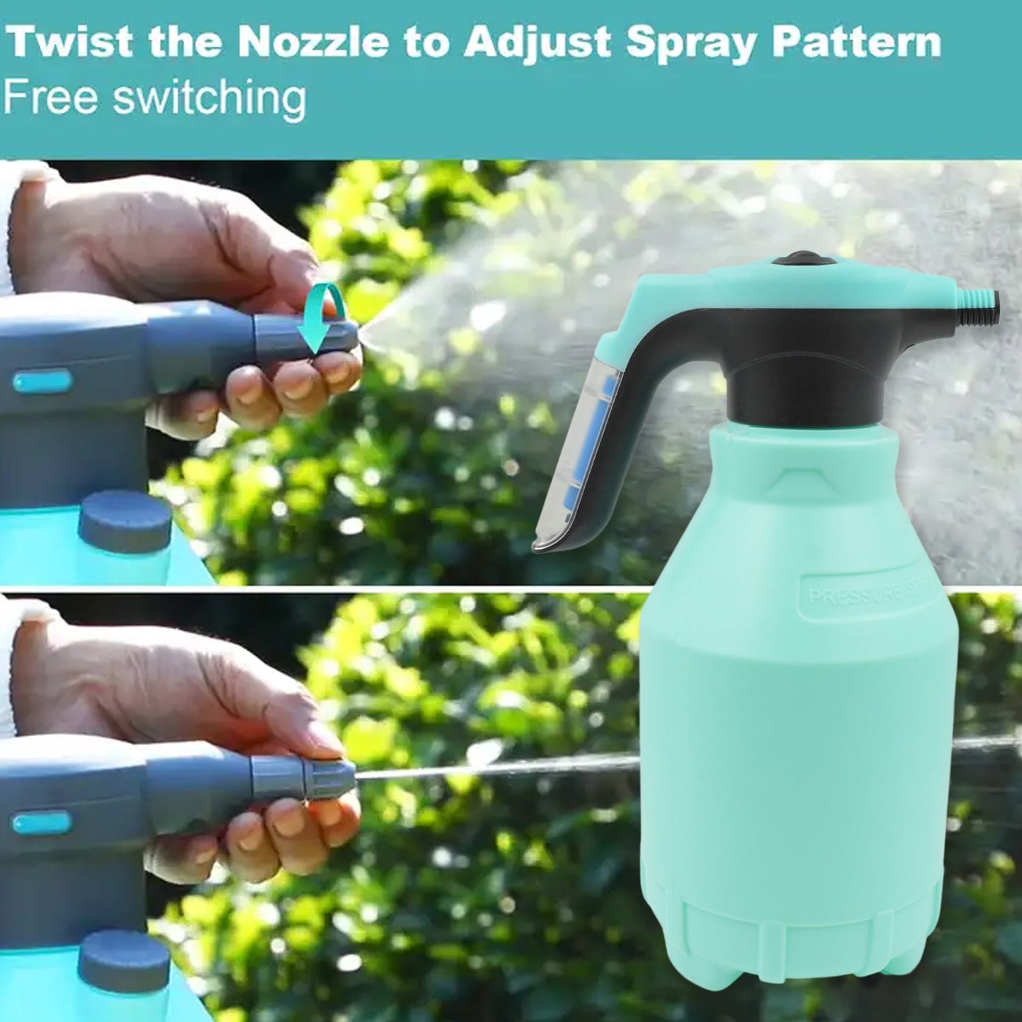 Electric Spray Bottle 3L Garden Sprayer Automatic Watering Can Rechargeable Battery Powered Sprayer For Garden Fertilizing (1Pc 3Ltr.) - Discount Karo