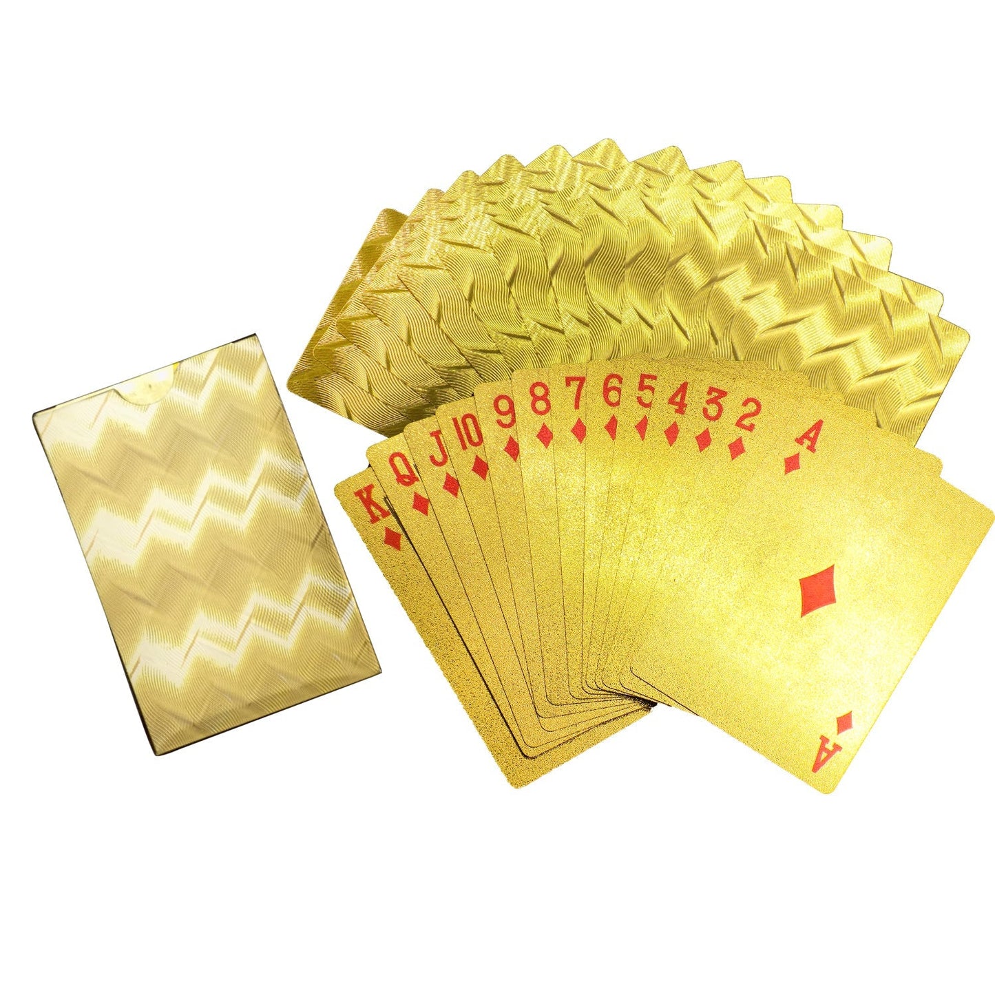 Gold Plated Poker Playing Cards (Golden) - Discount Karo