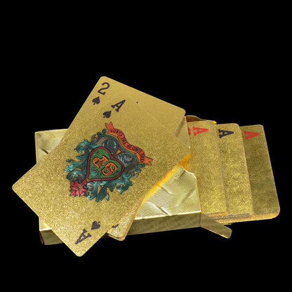 Gold Plated Poker Playing Cards (Golden) - Discount Karo