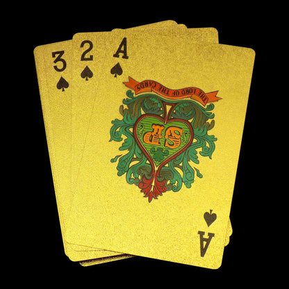 Gold Plated Poker Playing Cards (Golden) - Discount Karo