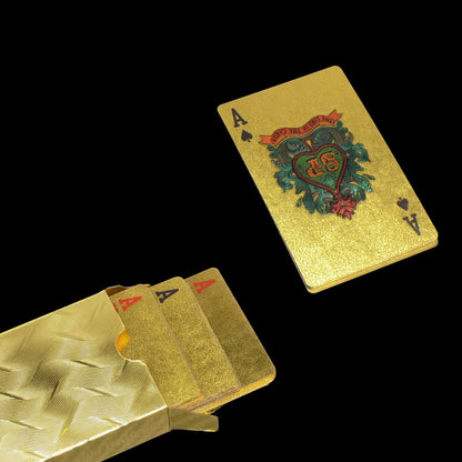 Gold Plated Poker Playing Cards (Golden) - Discount Karo