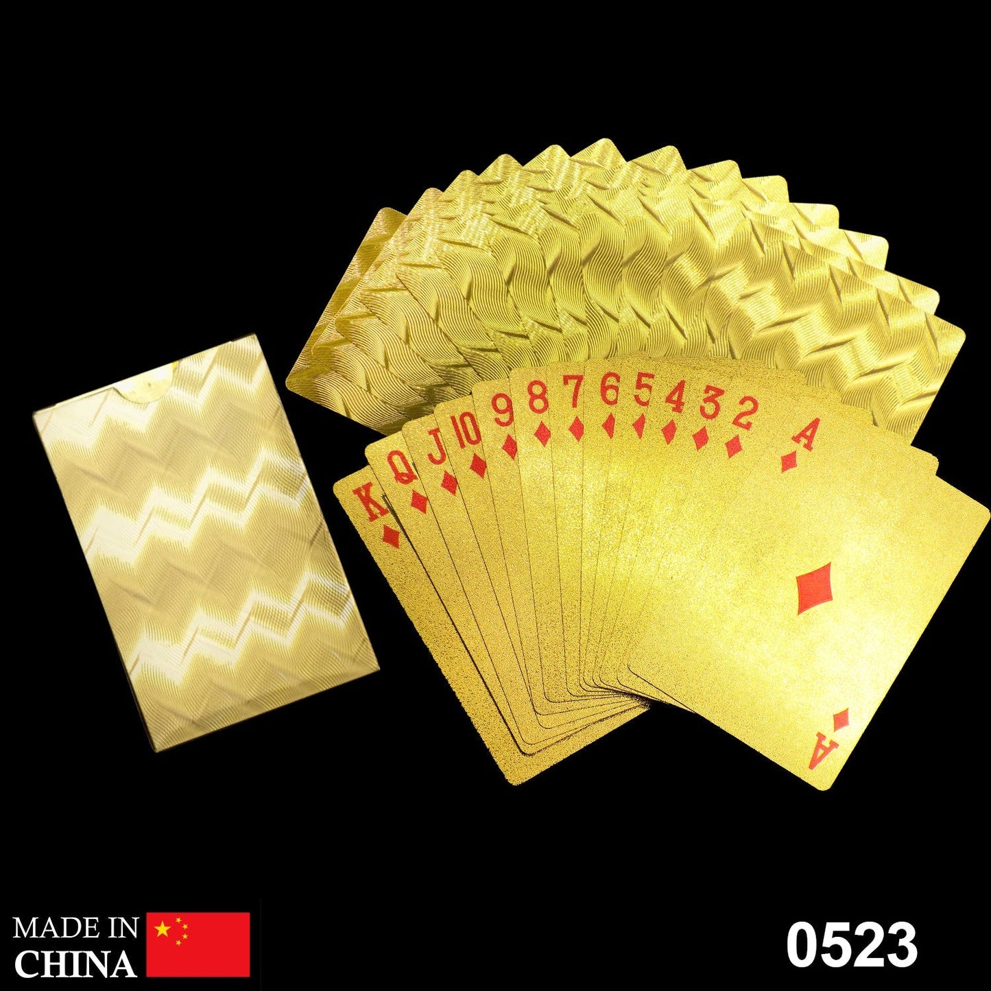 Gold Plated Poker Playing Cards (Golden) - Discount Karo