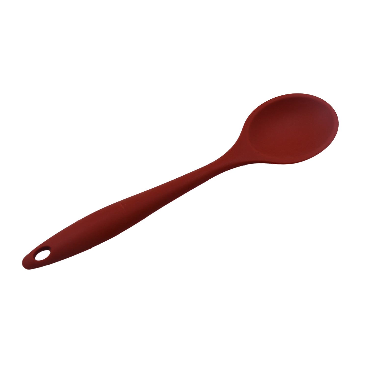 HEAT RESISTANT SILICONE BASTING SPOON NON-STICK SPOON HYGIENIC SOLID COATING COOKWARE KITCHEN TOOLS (27CM) - Discount Karo