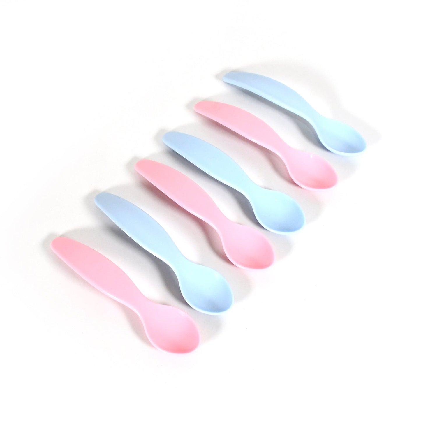 Kids Cute Food Grade Foods Feeding Training Baby Spoon (Set of 6 pcs) - Discount Karo