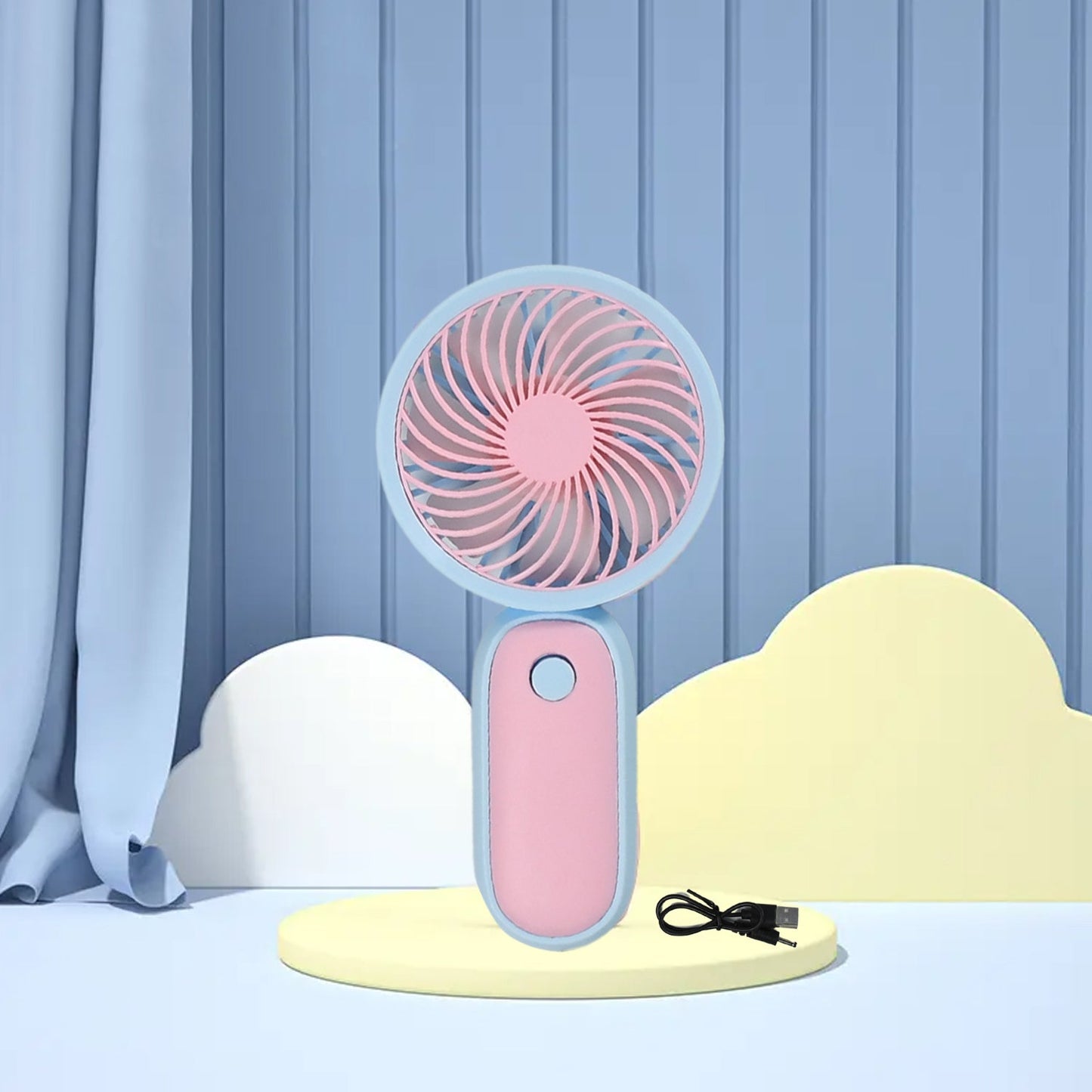 4800 Mini Handheld Fan Portable Rechargeable Mini Fan Easy to Carry, for Home, Office, Travel and Outdoor Use 