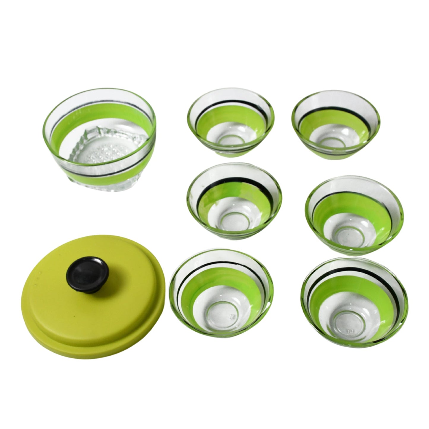 Bowl Set 8pc Crockery Store Glass Bowls Set Serving Dry-Fruits, Sweets, Candy ( 8 pcs ) - Discount Karo