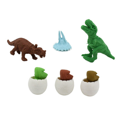 Dinosaur Shaped Erasers & Egg shape Eraser for Kids, Dinosaur Erasers Puzzle 3D Eraser, Mini Eraser Dinosaur Toys, Desk Pets for Students Classroom Prizes Class Rewards Party Favors (5 Pcs Set) - Discount Karo