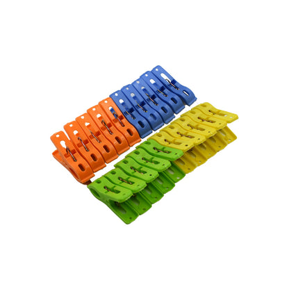 Multifunction Plastic Heavy Quality Cloth Hanging Clips, Plastic Laundry Clothes Pins Set of 20 Pieces