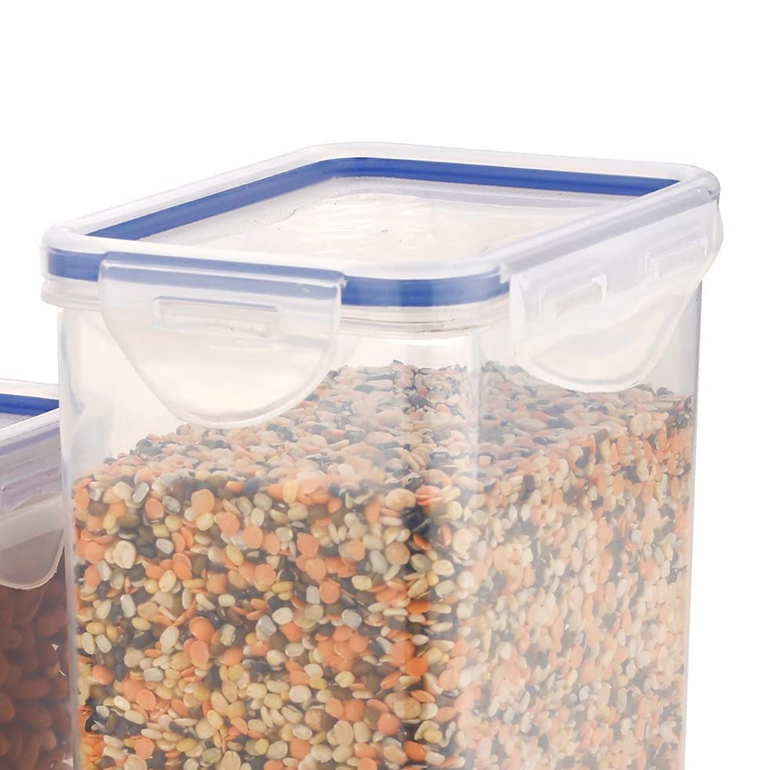 Rectangle Food Storage Containers: Airtight, Leak-Proof Lids (3-Pack, Clear ABS) - Discount Karo