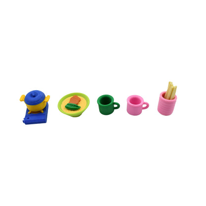 Kitchen Appliances Shape Eraser, Mini Eraser Simulated Cookware Creative Cute Novelty Eraser, Children Day, Birthday Return Gifts for Kids, Childrens, Boys, Girls Kitchen Utencils Set Shaped Erasers  Set Pack of 6 - Discount Karo