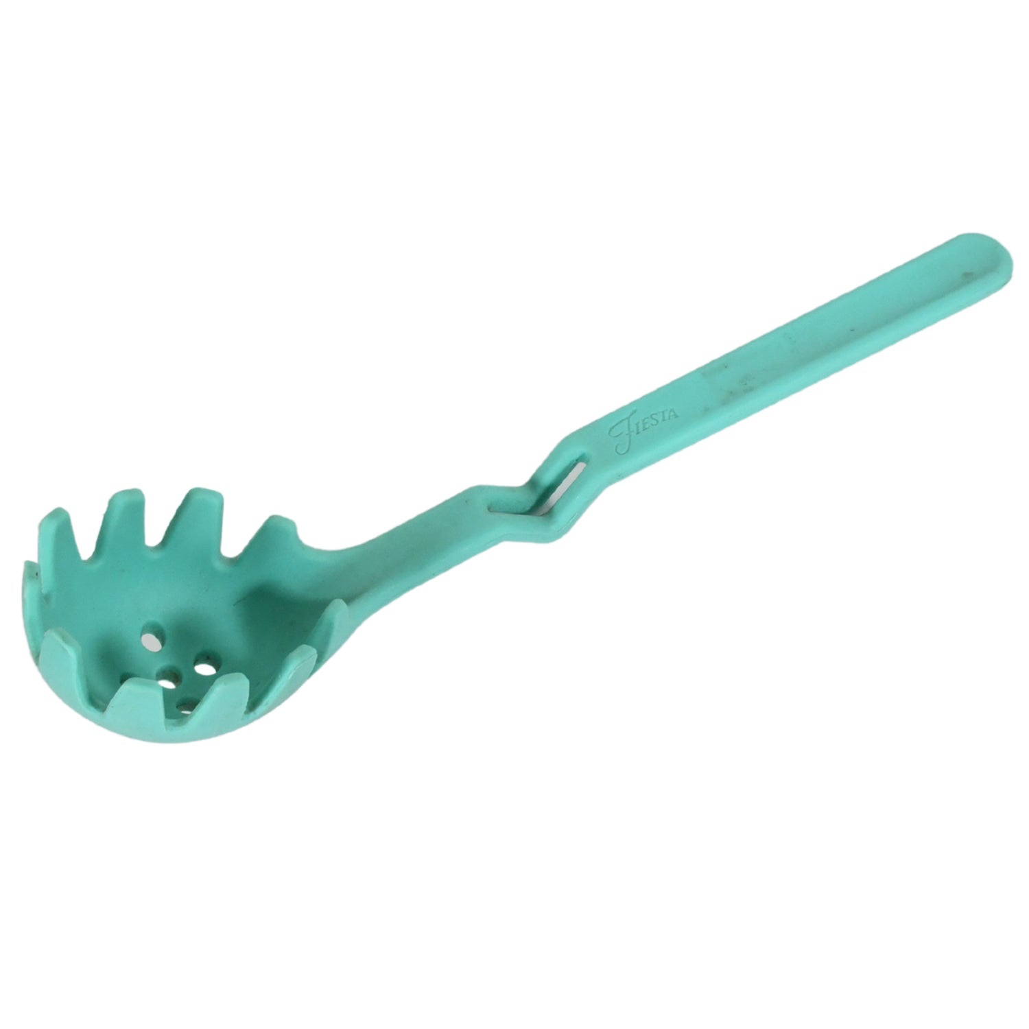 Premium XL Silicone Pasta Fork, High Heat Resistant to 600Ã‚°F, Hygienic One Piece Design, Spaghetti Strainer & Server Spoon - Discount Karo