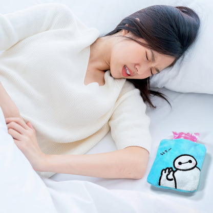 Blue Baymax Small Hot Water Bag with Cover for Pain Relief - Discount Karo