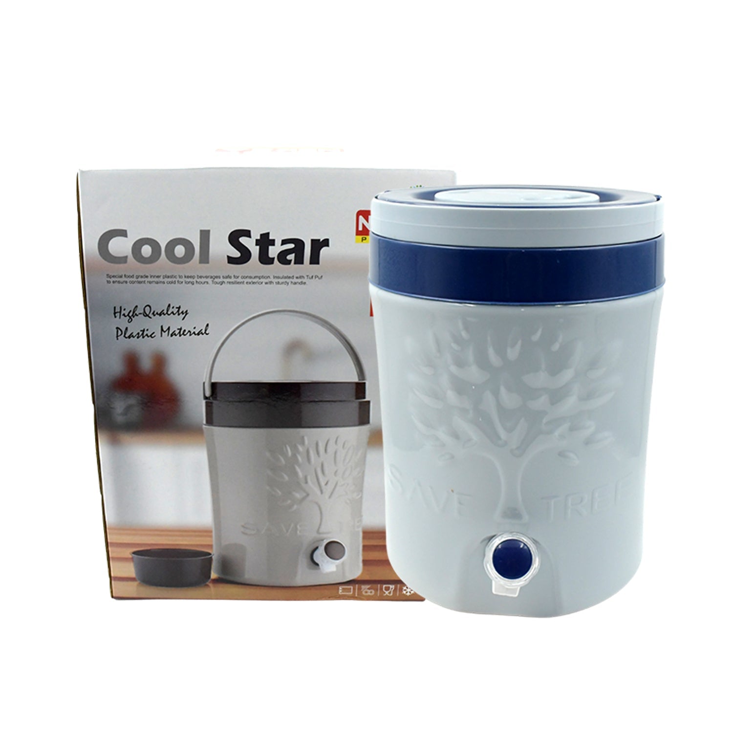 Insulated Water Jug with Tap (12000ml): Leakproof, Travel Cooler - Discount Karo