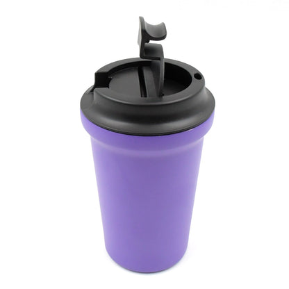 Stainless Steel Vacuum Insulated Coffee Cup (1 Pc) - Travel Mug, Leak Proof Lid - Discount Karo