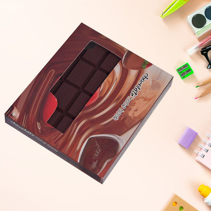 Small Chocolate Scented Diary Memo Notebook in Rectangular Chocolate Bite Shape with Original Chocolate Smell Personal Pocket Diary, Dairy book with Plain Pages for Kids - Discount Karo