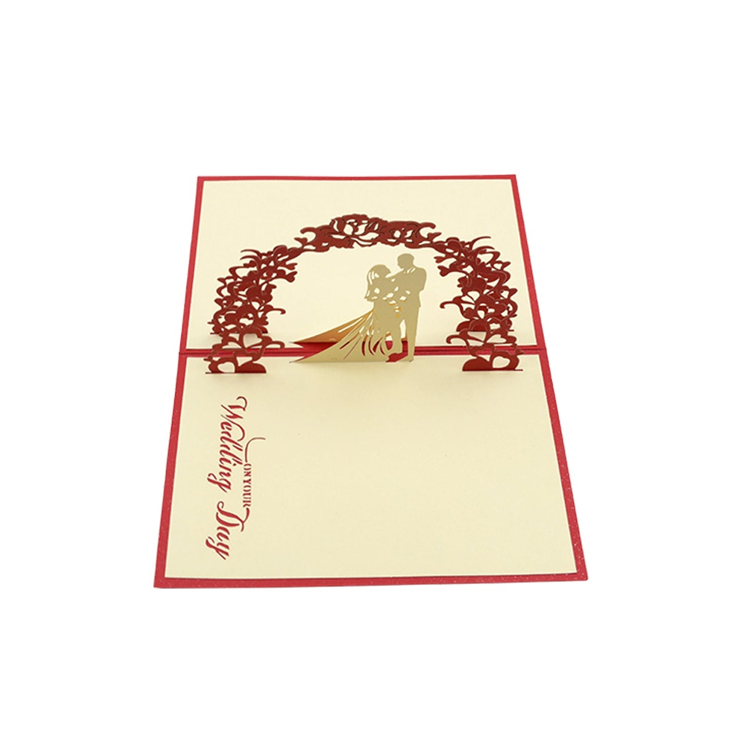 Unique 3D Pop-Up Wishing Card (Birthday, Wedding, Christmas): 1 Pc - Discount Karo