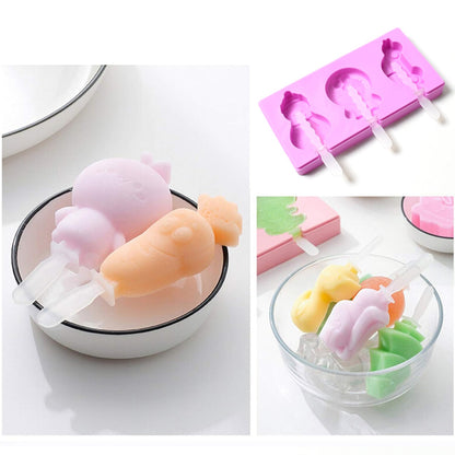 Silicone Popsicle Molds, Reusable Ice Cream Molds With Sticks And Lids. A Must-Have Popsicle Mold For Summer. - Discount Karo