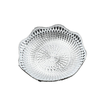 Round Serving Tray, Traditional Serving Tray, Multipurpose Serving Tray, Decorative Serving Platters, Mukhwas Serving Tray (1 Pc) - Discount Karo