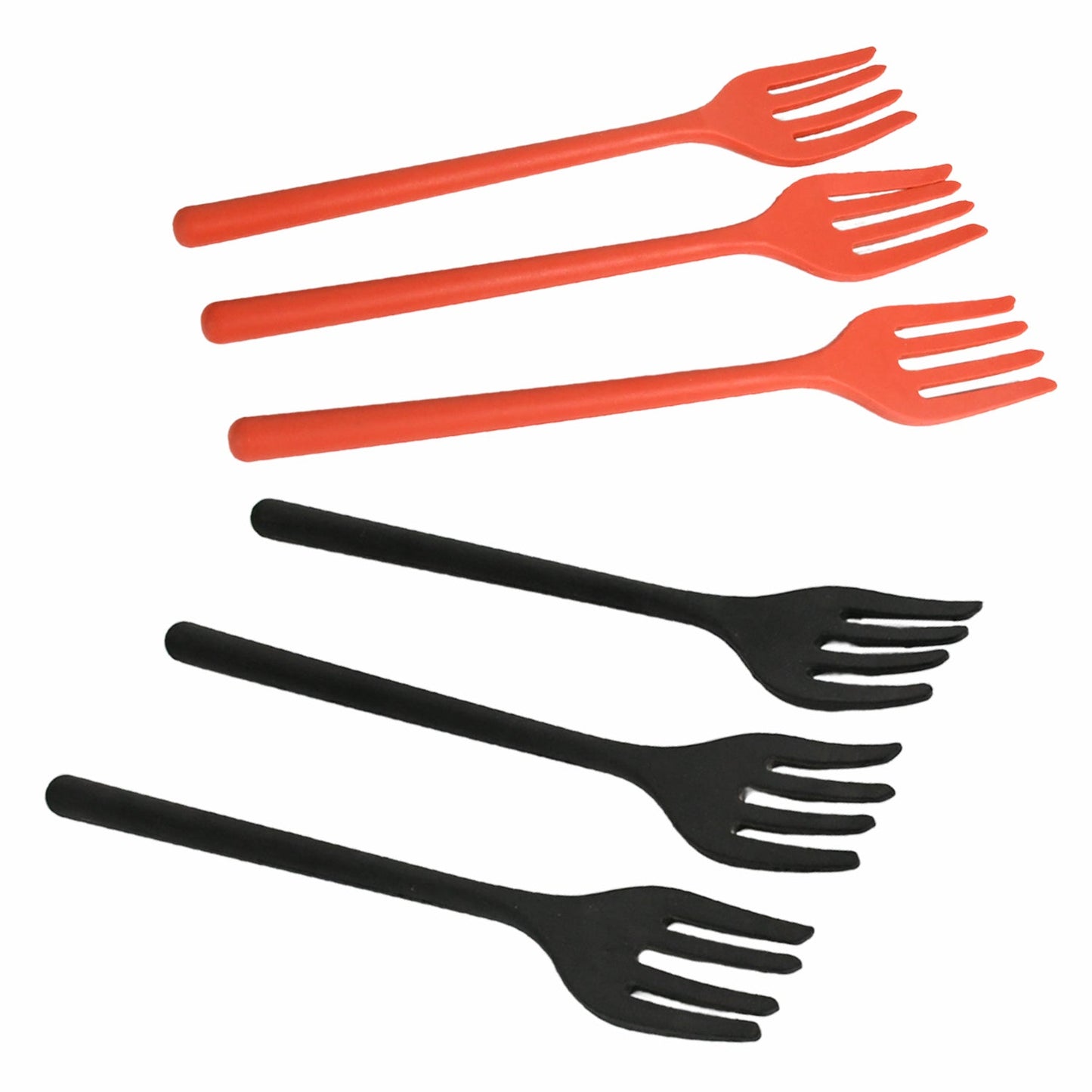 Silicone Flexible Forks, Silicone Cooking Fork Heat Resistant, Multifunctional Nonstick Blending Fork (6 Pcs) - Discount Karo