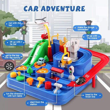 Car Adventure Toys, City Rescue Preschool Toy, Race Tracks for Boys, Parent-Child InterDraft Kids Race Car Track Play sets (Adventure Toy) - Discount Karo