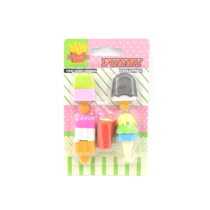 Mini Eraser Set for Kids (5 Pieces) - Fun Designs, Party Favors, School Prizes - Discount Karo