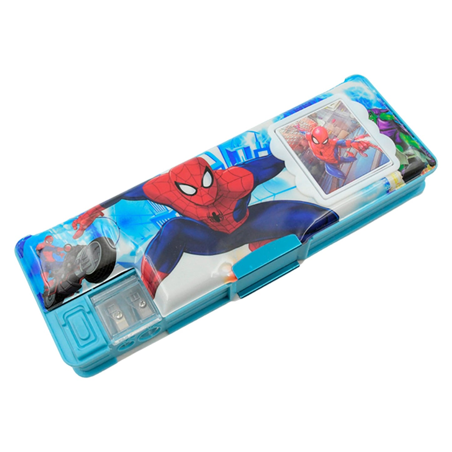 Cartoon Multi-functional Geometry Box with Calculator & Double Sharpener - Discount Karo