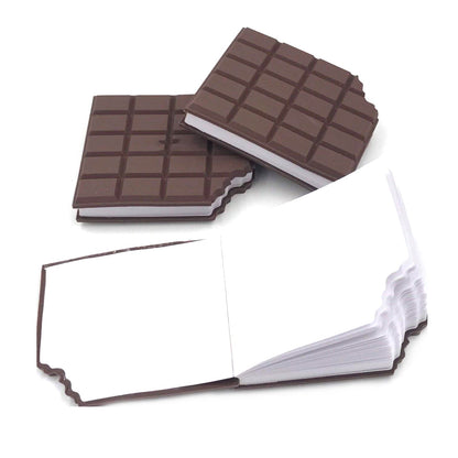 Small Chocolate Scented Diary Memo Notebook in Rectangular Chocolate Bite Shape with Original Chocolate Smell Personal Pocket Diary, Dairy book with Plain Pages for Kids - Discount Karo