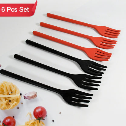 Silicone Flexible Forks, Silicone Cooking Fork Heat Resistant, Multifunctional Nonstick Blending Fork (6 Pcs) - Discount Karo