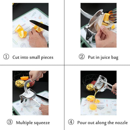 MANUAL ALUMINIUM METAL FRUIT PRESS JUICER - Discount Karo