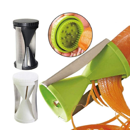 Portable Spiralizer Vegetable Slicer Handheld Spiralizer Peeler Stainless Steel Spiral Slicer For Salad Vegetables Fruit Slicer - Discount Karo