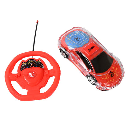 Plastic Remote Control Car, Remote Control Racing car with Two Function Backward and Forward. Handle Design Remote. Best Birthday Gift, Birthday Return Gift with Rechargeable Battery For Car - Discount Karo