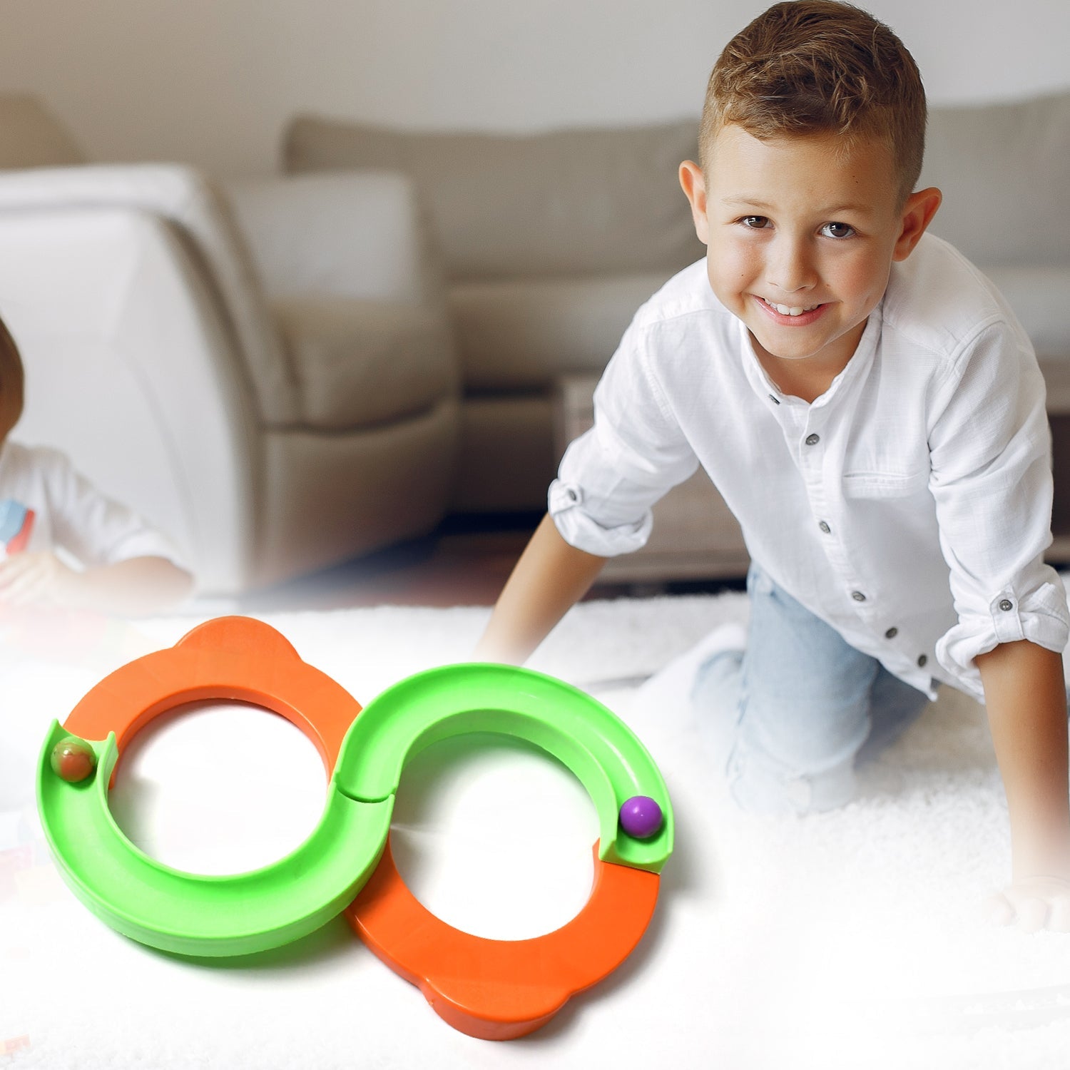 Infinity Track Toy for Kids, Magic Loop Creative Path with Bouncing Balls for Boys and Girls, Focus Improving Mind Interaction Game, Indoor & Outdoor Activity Sports - Discount Karo