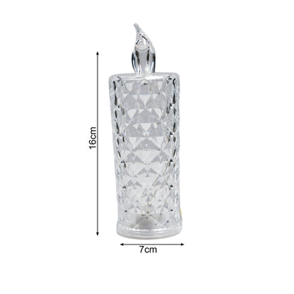 6241 Rose Candles for Home Decoration, Crystal Candle Lights 