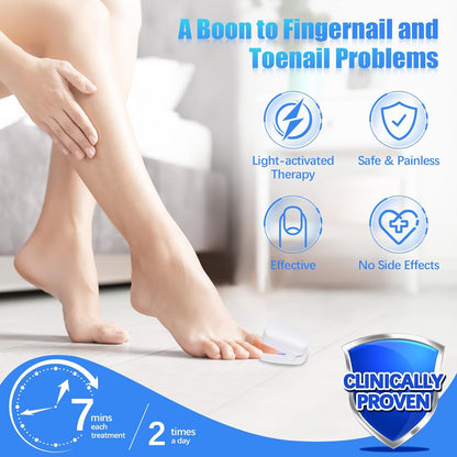 Rechargeable Nail Fungus Treatment for Toenail, Toe Nail Fungal Treatment Nail Fungus Laser Device, Anti-Fungal Nail Treatment for Hand & Feet Infections Remover for Home Use - Discount Karo