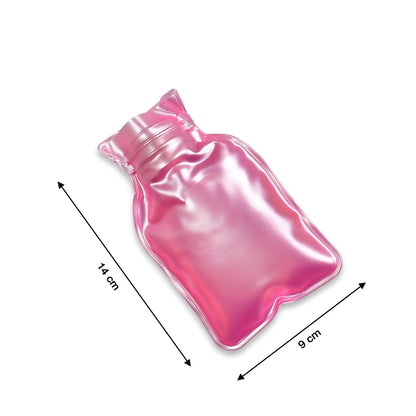 Simple Pink small Hot Water Bag with Cover for Pain Relief, Neck, Shoulder Pain and Hand, Feet Warmer, Menstrual Cramps. - Discount Karo