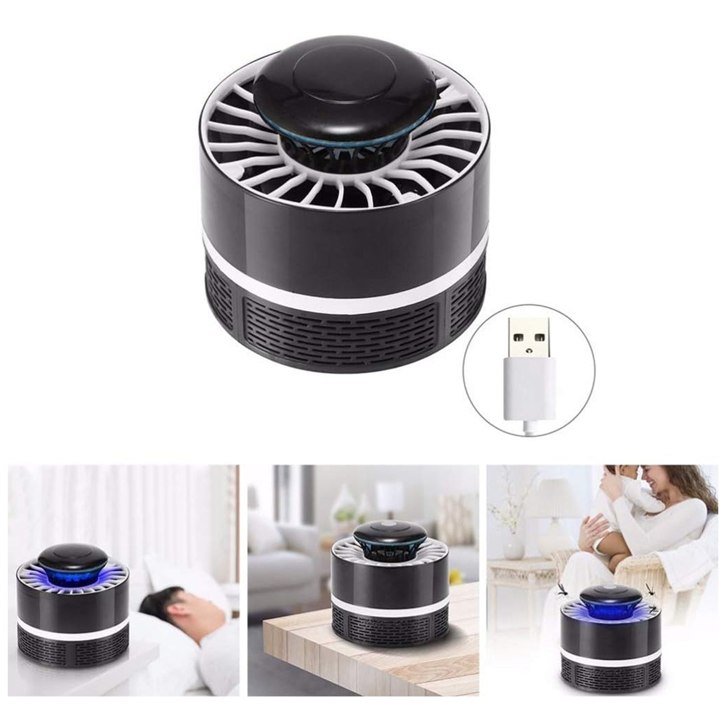 Mosquito Killer Light 5W USB Smart Optically Controlled Insect Killing Lamp Use Forbad room - Discount Karo