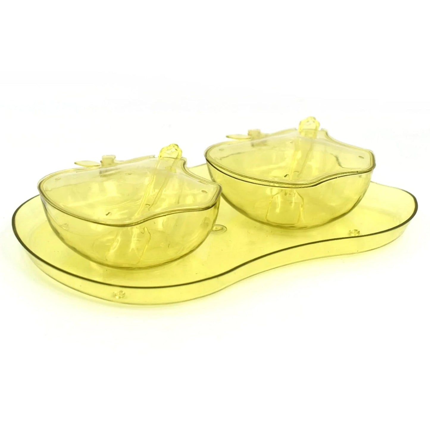 Apple Shape Tray Bowl Used For Serving Snacks And Various Food Stuffs. - Discount Karo