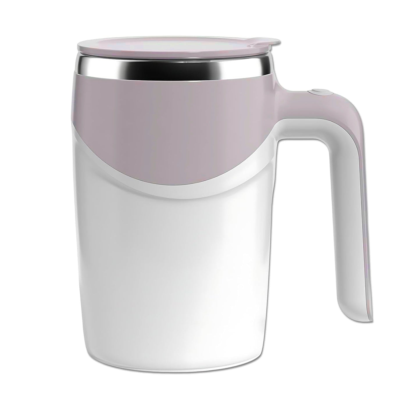 Stirring Coffee Mug | Magnetic Stirring Coffee Cup | Stainless Steel Mug for Milk | Travel Mixing Cup | Self Stirring Coffee Mug, Suitable for Coffee / Milk / Hot Chocolat | Battery Operated ( Battery Not Included) - Discount Karo