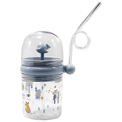 Whale Spray Sippy Cup (1 Pc): Straw, Lid, Spill-Proof, Fun Water Play - Discount Karo