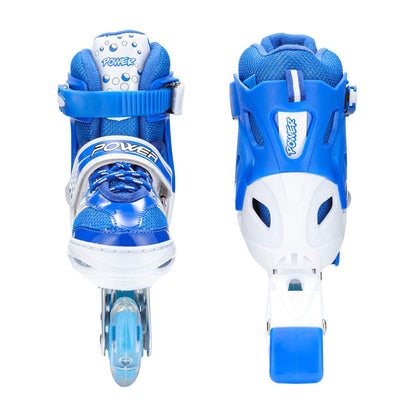 Inline Skates With Led Flashing Light Wheel With Adjustable Length Skate Premium High Quality Skates Pair (Roller Skate , Skating)