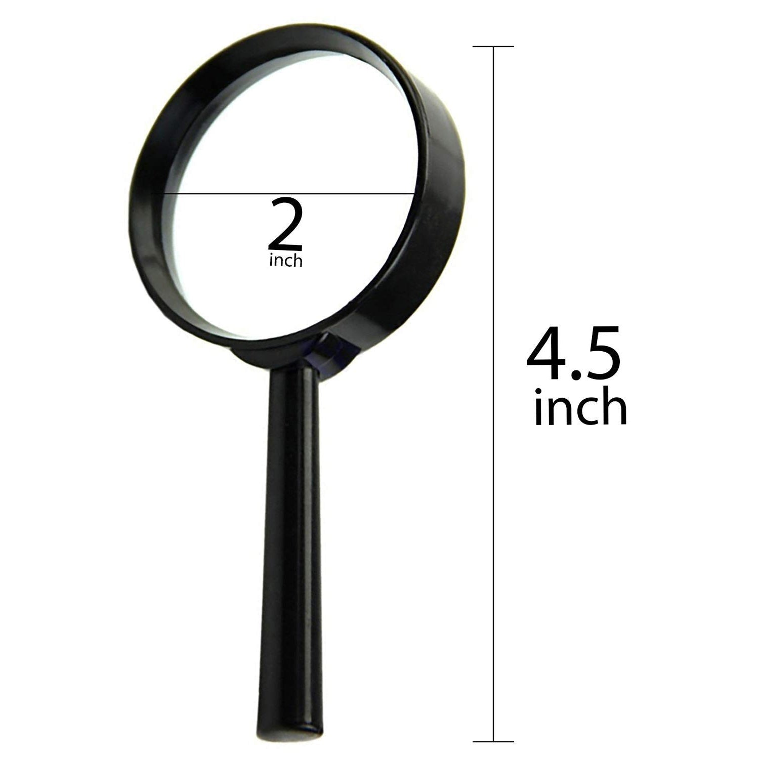 Magnifying glass Lens - reading aid made of glass - real glass magnifying glass that can be used on both sides - glass breakage-proof magnifying glass, Protect Eyes, 50 mm - Discount Karo