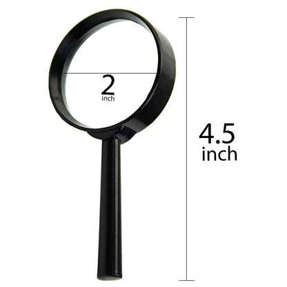 Magnifying glass Lens - reading aid made of glass - real glass magnifying glass that can be used on both sides - glass breakage-proof magnifying glass, Protect Eyes, 50 mm - Discount Karo