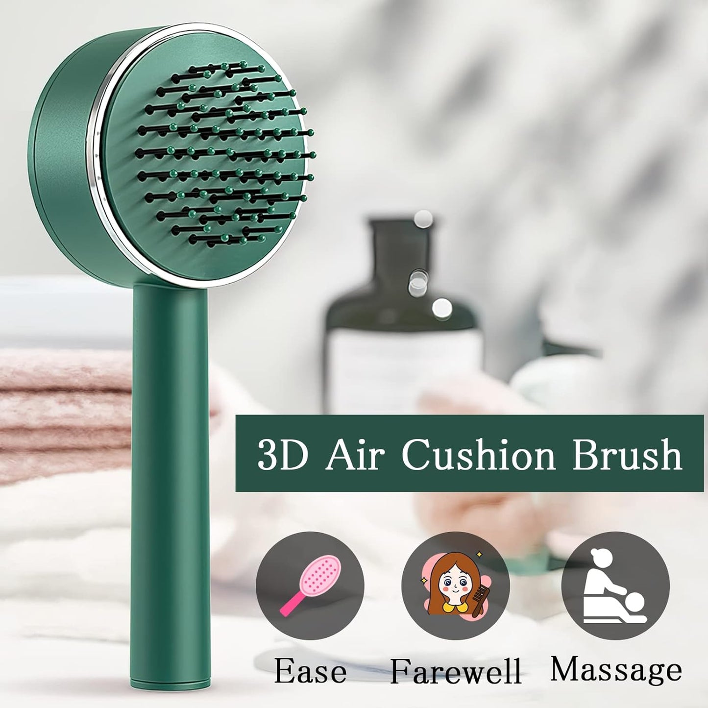 Styling Hair Brush Hairbrushes for Woman Massage Comb Styling Comb Hair Comb for Women Hair Massage Brush Women Hairbrush Airbag Comb Long Handle Utilities Plastic Women's - Discount Karo